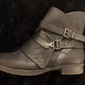 Jellypop Decades Moto Boot- Black, Women's Size 10